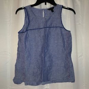 JCrew Linen tank size 0